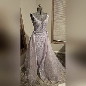 Catwalk couture evening gown